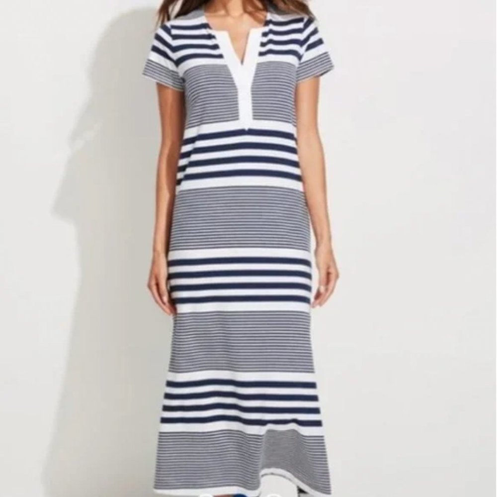 Vineyard Vines Notch Neck Maxi Edgartown Stripe S